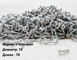 Шуруп с кольцом с кольцом 10х70